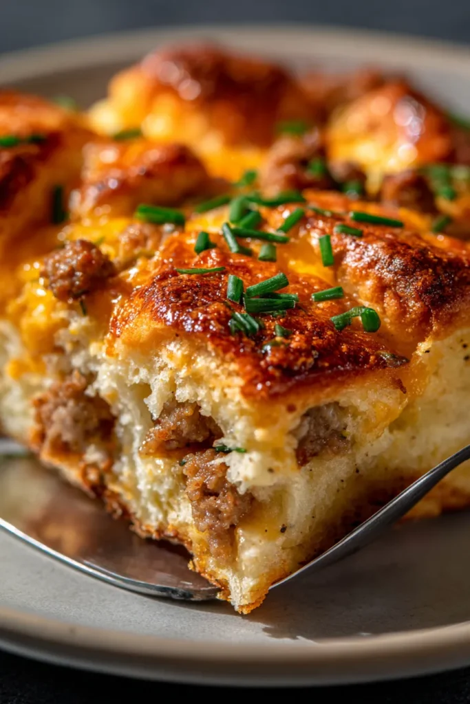 Easy Crescent Roll Breakfast Casserole with Sausage & Cheese [ULTRA-PRO]