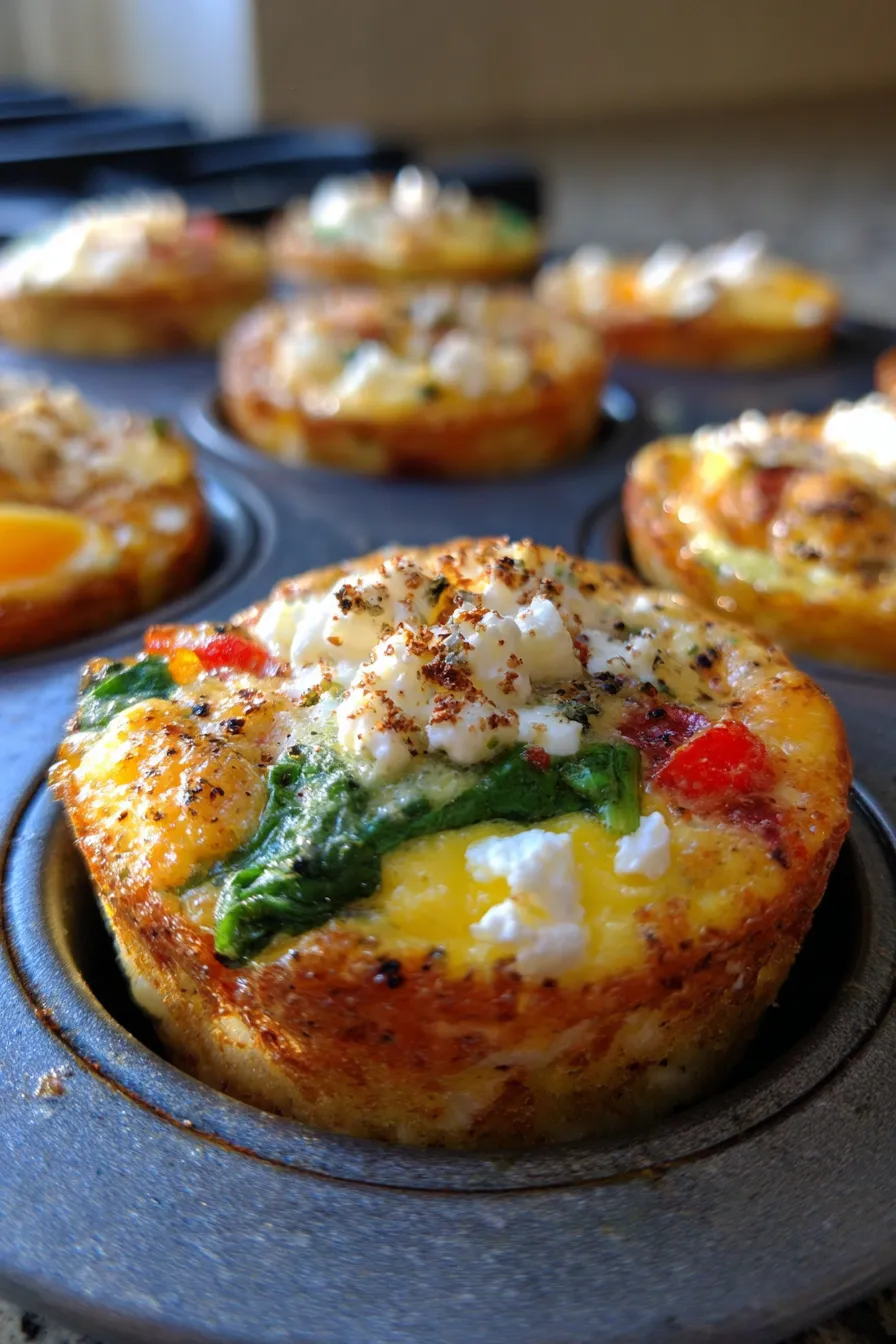 Healthy Egg Muffins golden brown texture