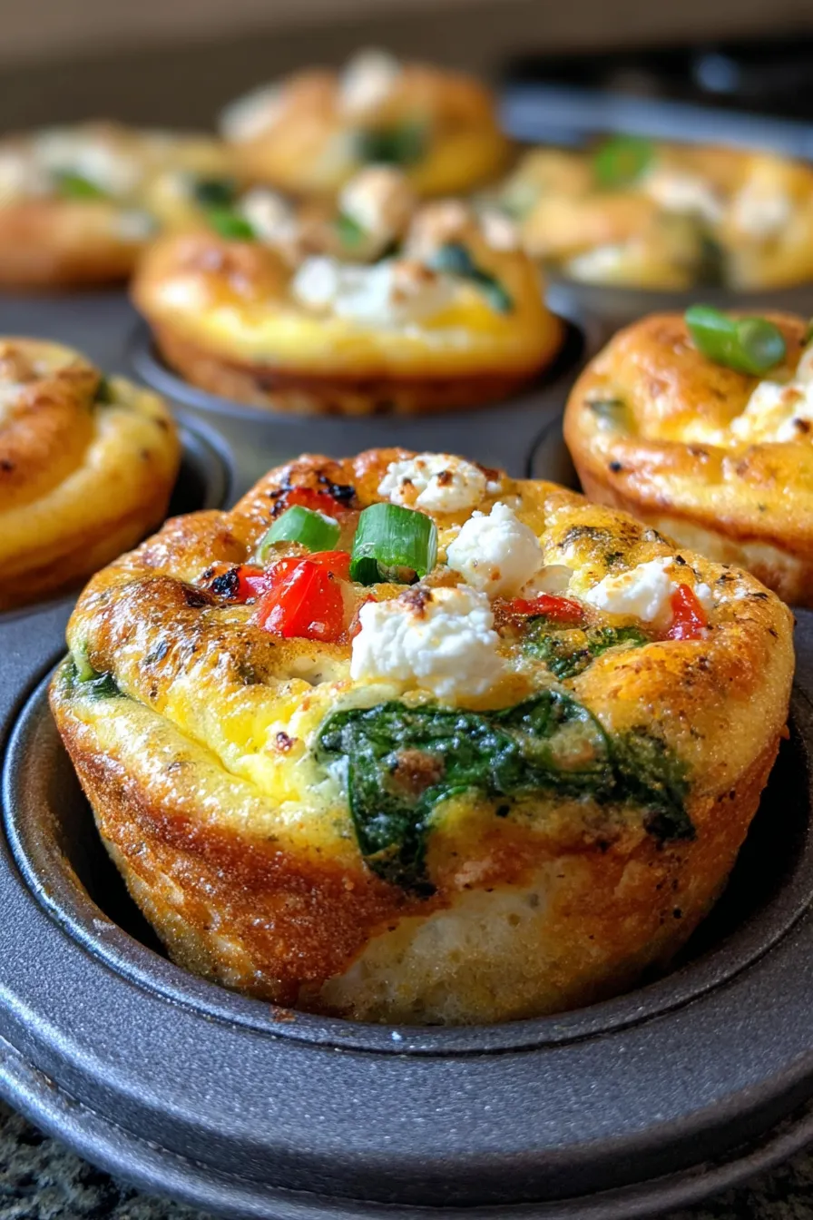 Meal Prep Egg Muffins in muffin tin lifestyle