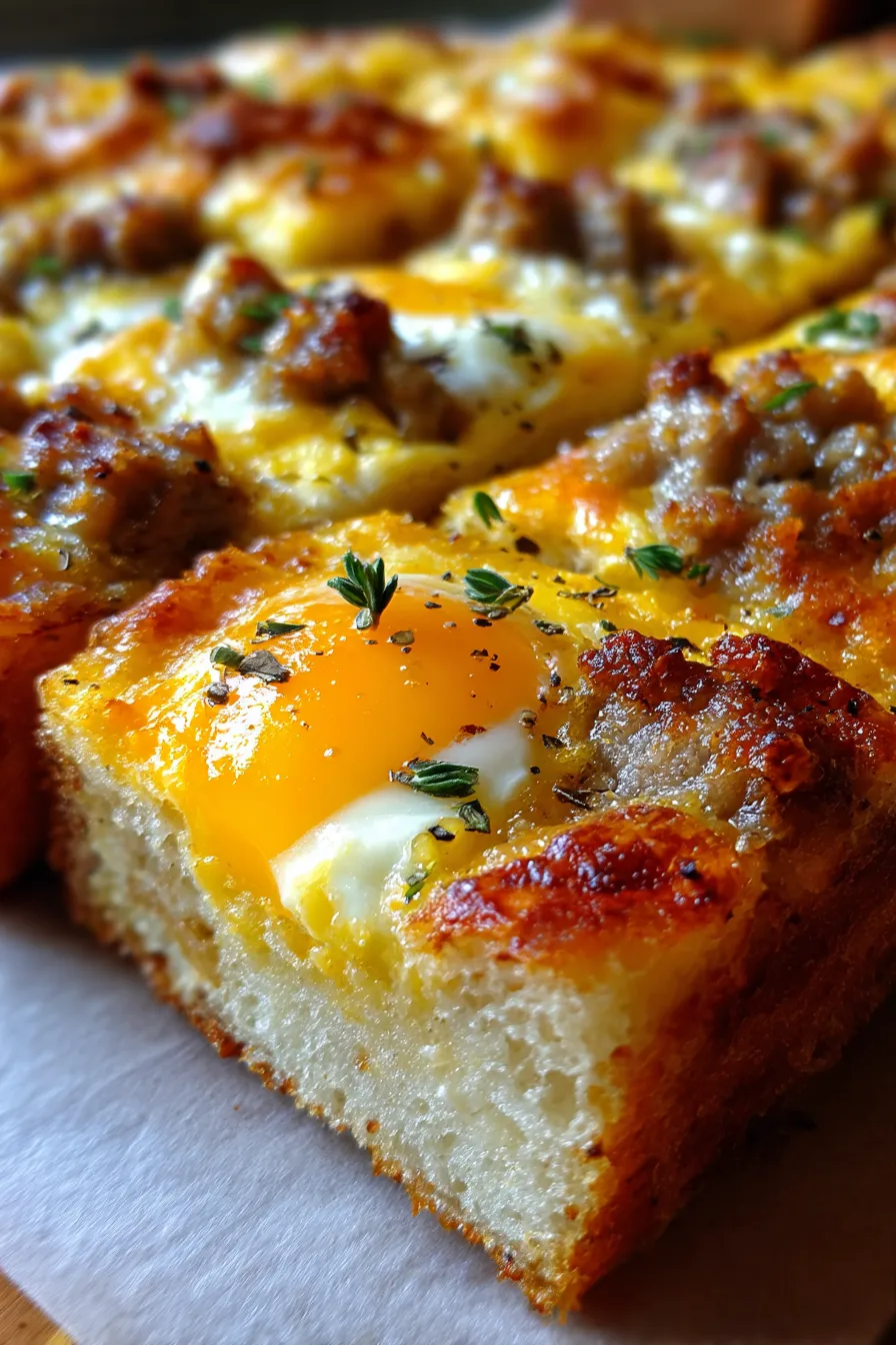 Sausage Egg and Cheese Breakfast Casserole-ingredients-arrangement