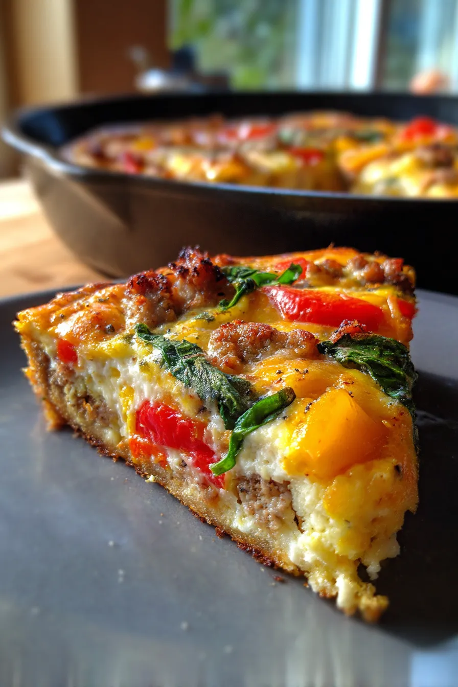 Simple Breakfast Egg Bake-fluffy-texture