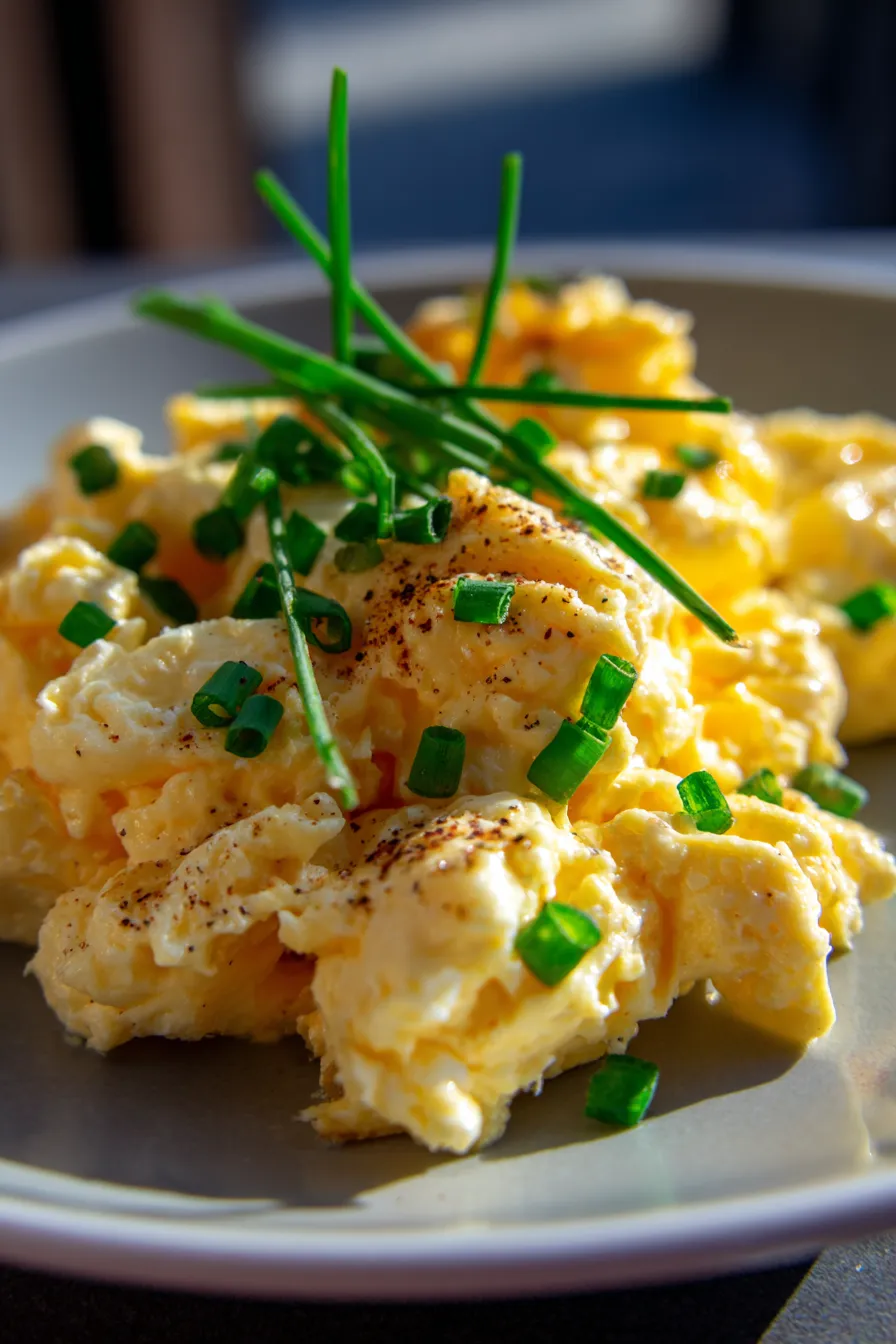 Simple Scrambled Eggs for Breakfast-pan-cooking