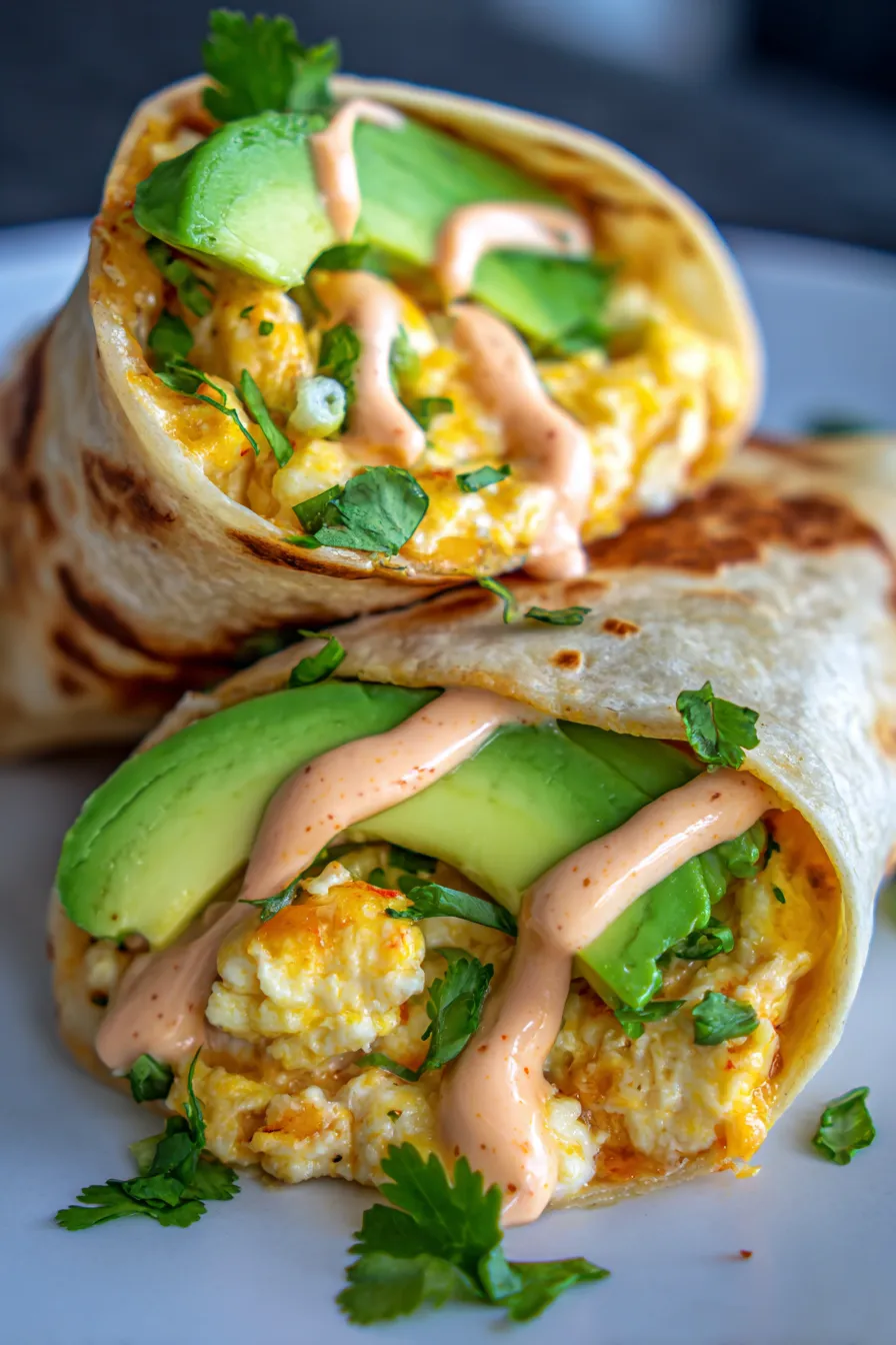 5-Minute Breakfast Wrap with Eggs-ingredients-spread