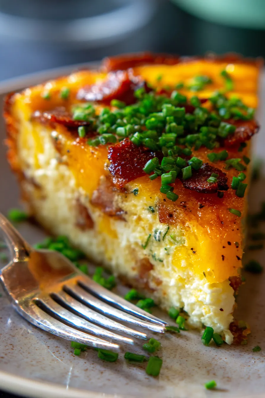 bacon cheese quiche texture