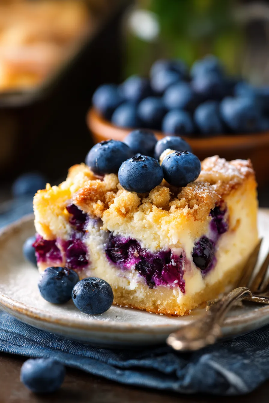 Blueberry Cottage Cheese Breakfast Bake-fresh-berries
