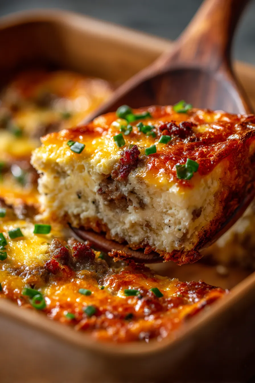 Breakfast Casserole ingredients prep