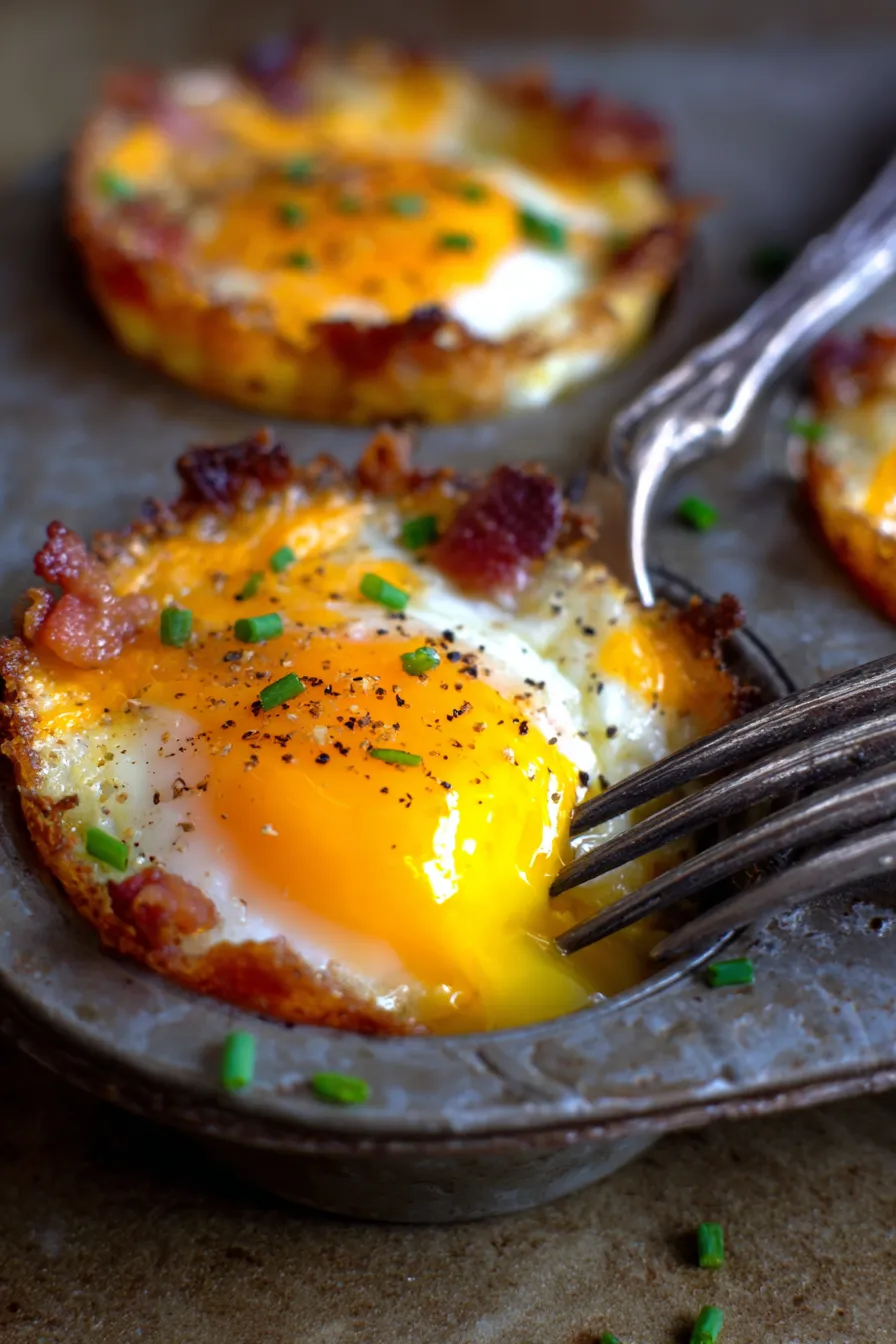 Breakfast Egg Cups with Bacon-ingredients-assembly