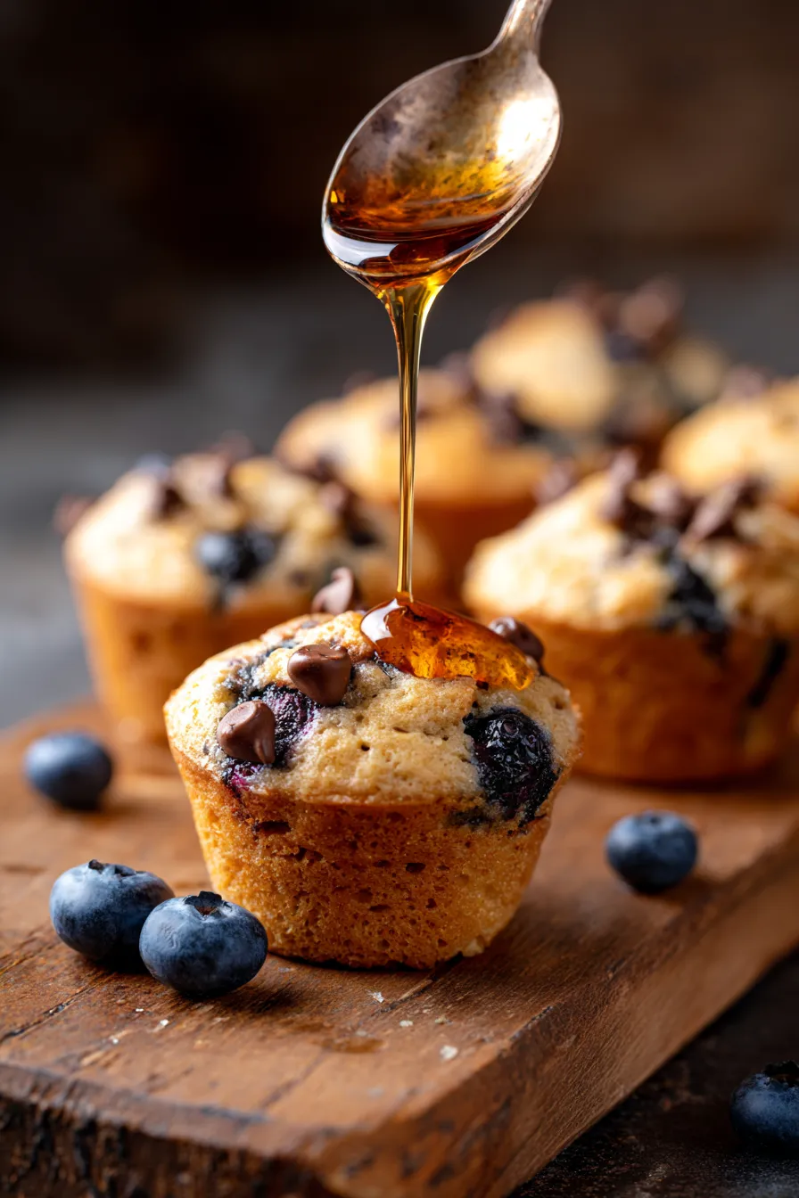Breakfast Muffins-overhead-berries