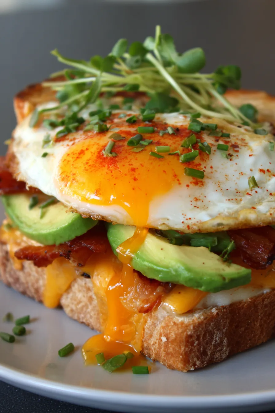 Breakfast Sandwich-closeup-ingredients