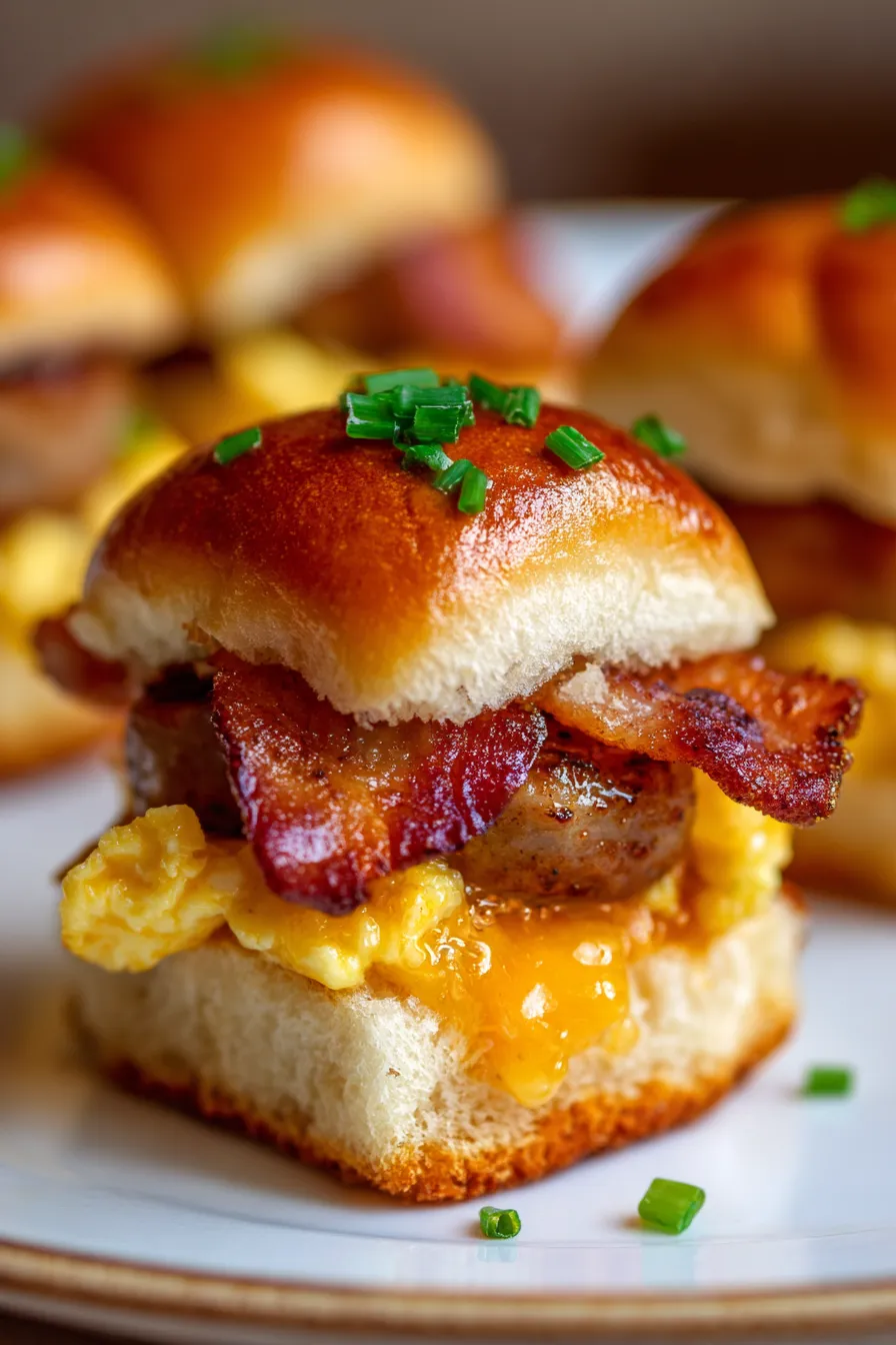 Breakfast Sliders-cross-section-fluffy-gooey-cheese