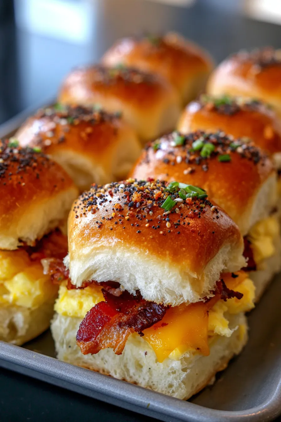 Breakfast Sliders-cross section-melty cheese