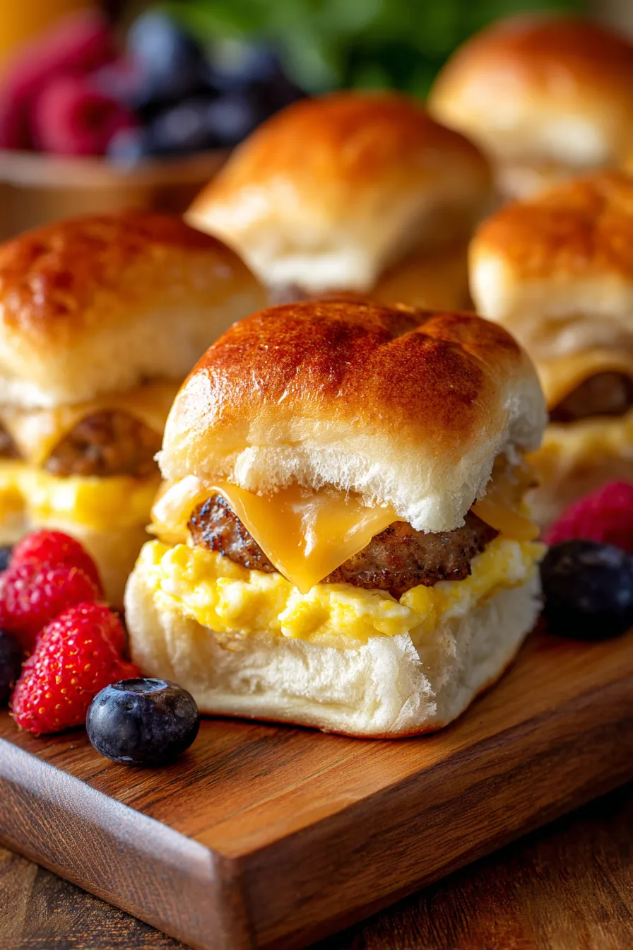 Breakfast Sliders for Busy Mornings-served-family