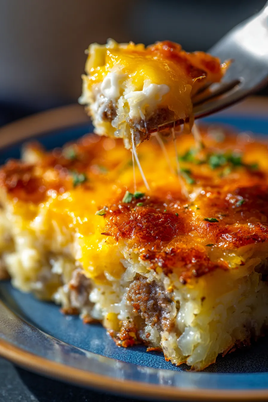 Cheesy Hash Brown Breakfast Bake-fresh-ingredients-prep