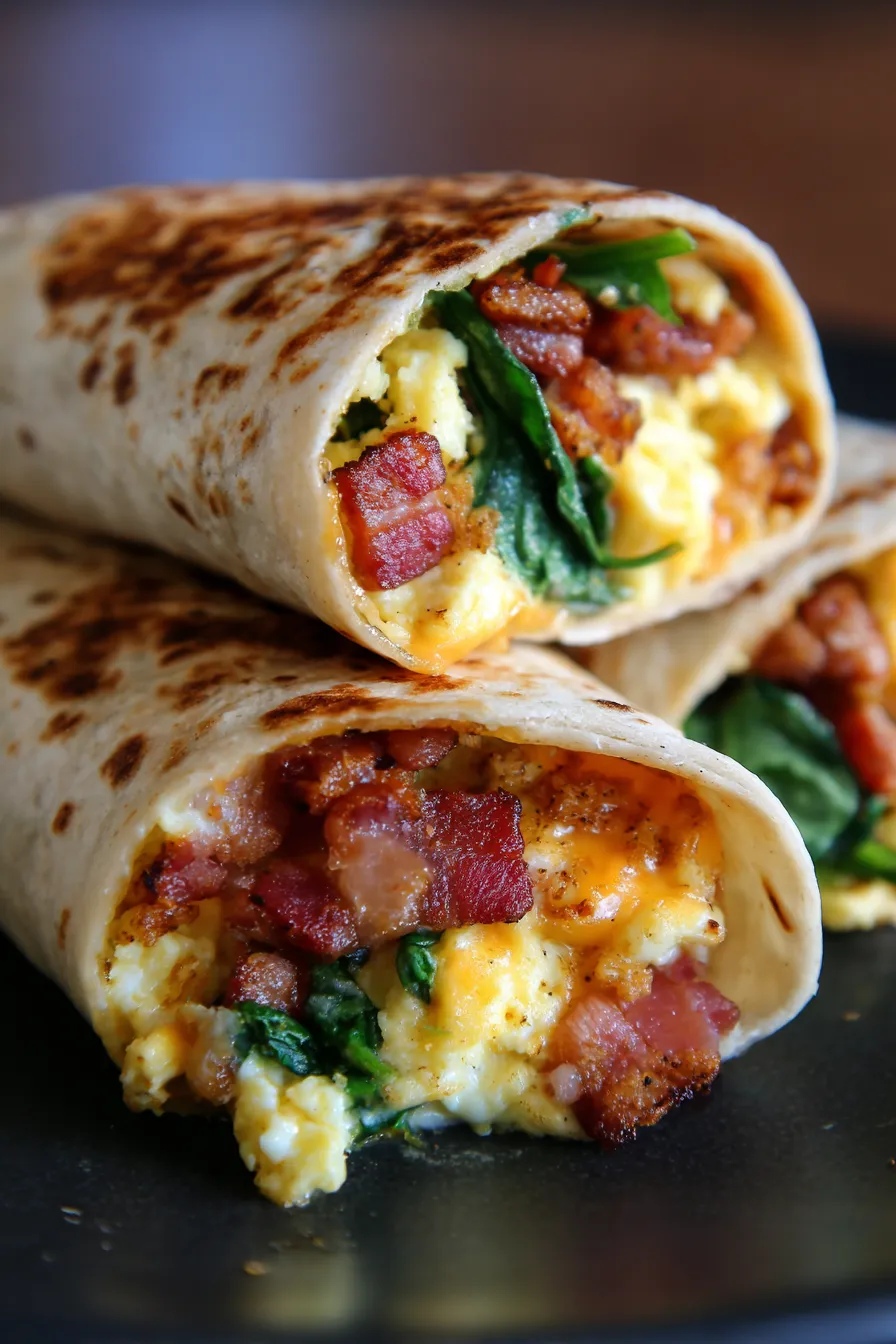 Easy Breakfast Sandwich Wraps-handheld-eating