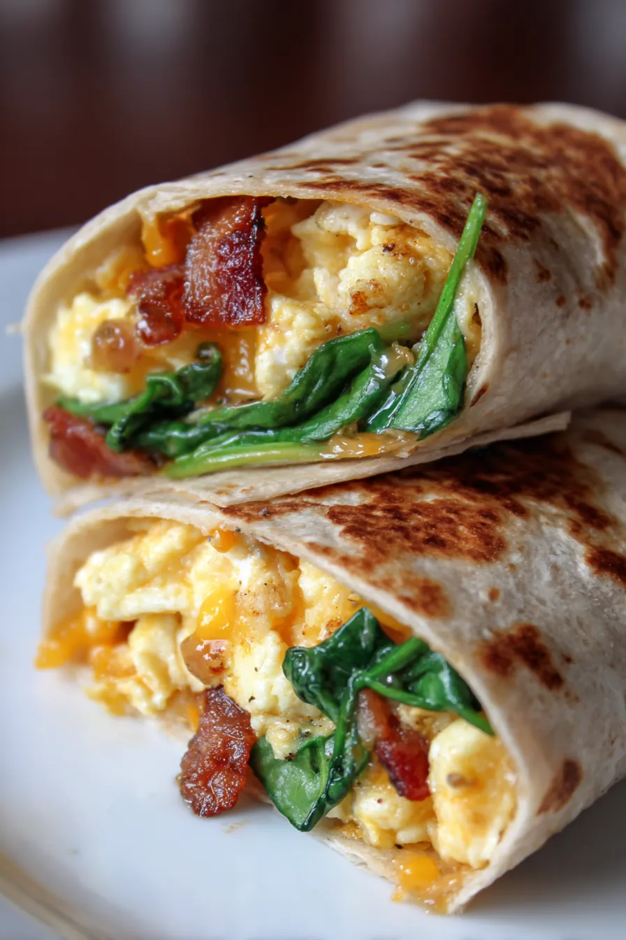 Easy Breakfast Sandwich Wraps-texture-closeup
