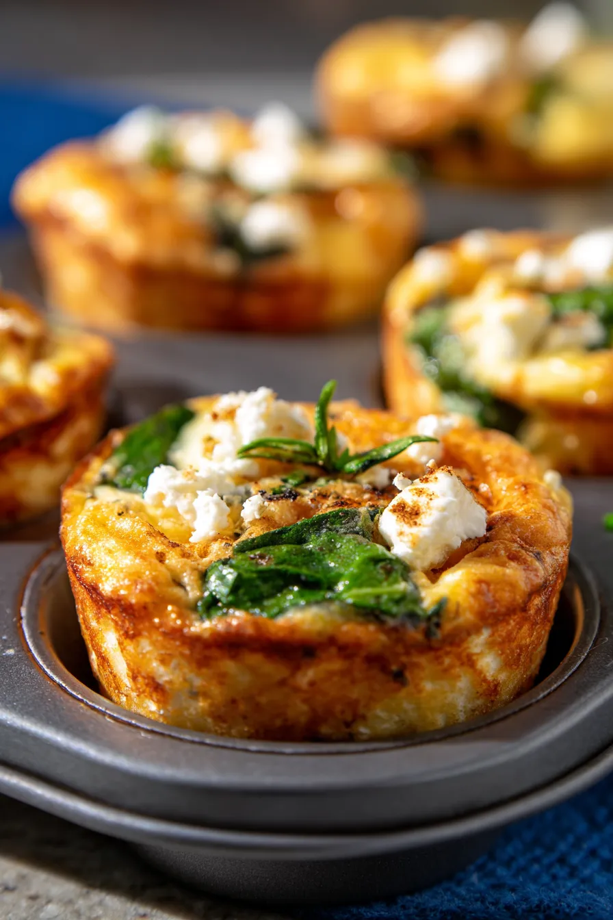 egg muffins-golden brown texture-closeup