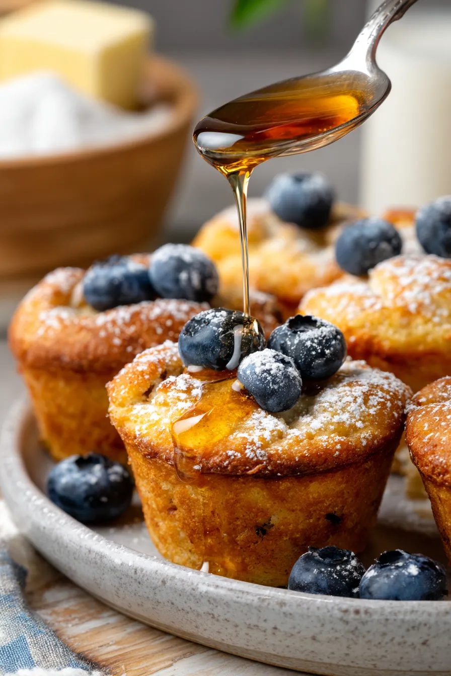 Fluffy Pancake Muffins-ingredients-prep