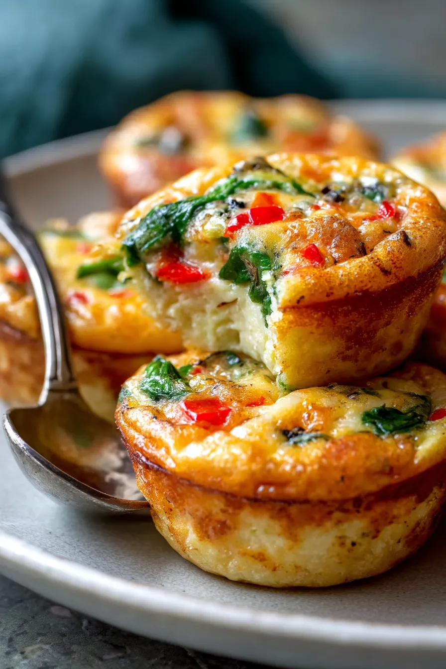 High-Protein Egg Muffins-closeup-fluffy texture
