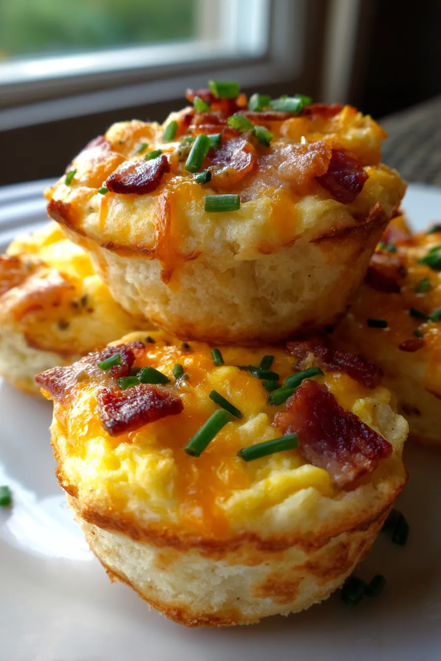 Make-Ahead Breakfast Biscuit Cups-table-setting-warm-light