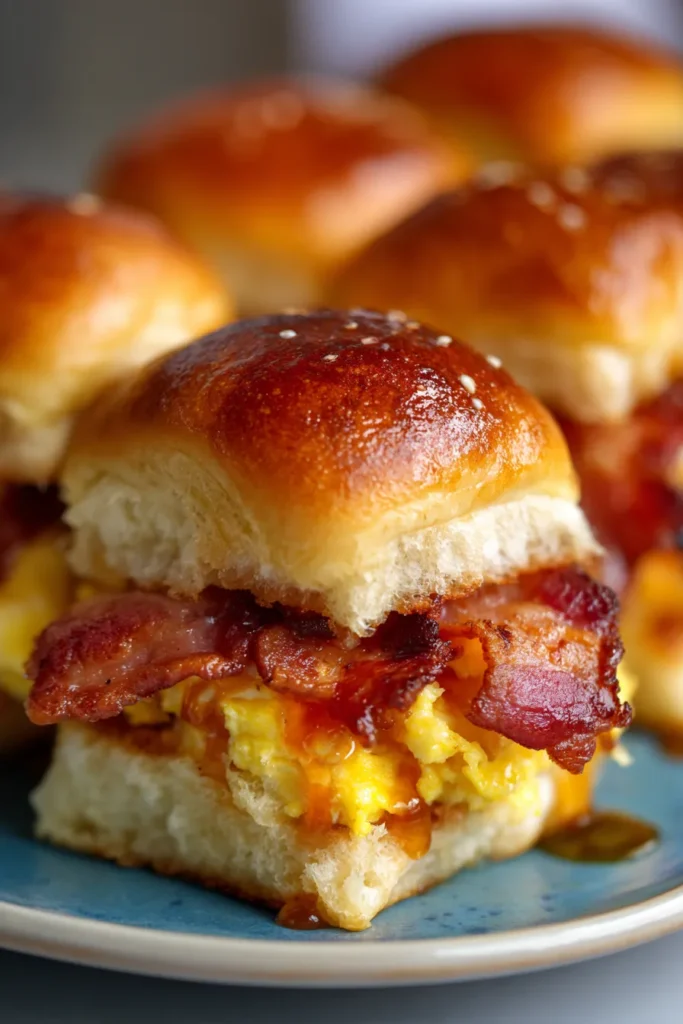 Easy Make-Ahead Breakfast Sliders with Bacon & Eggs [ULTRA-PRO]