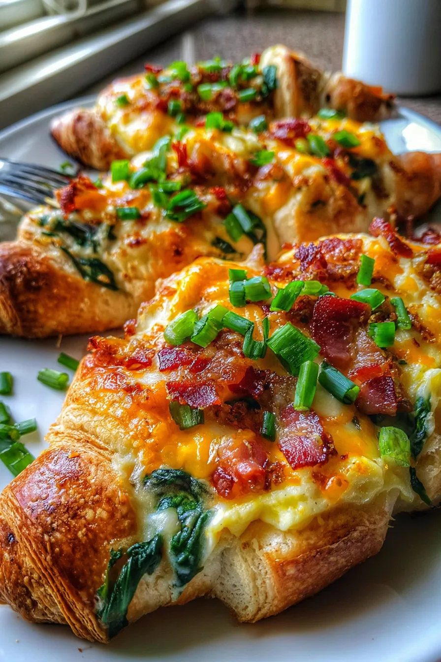 Make-Ahead Croissant Breakfast Boats-serving-suggestion