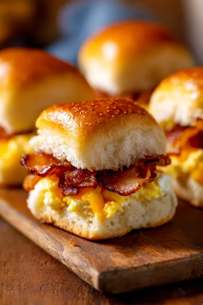 Easy Cheesy Oven-Baked Breakfast Sliders on Soft Rolls [ULTRA-PRO]