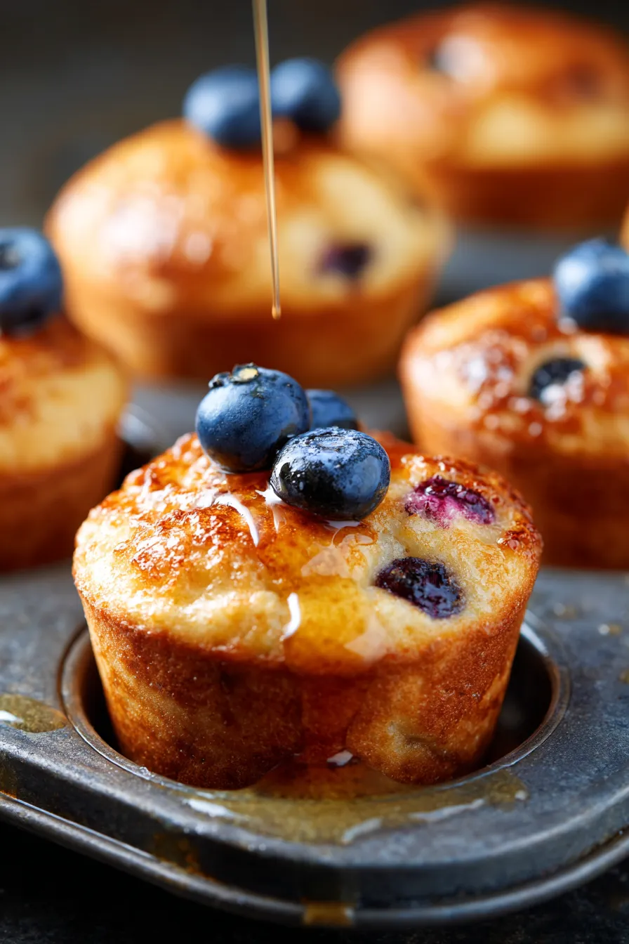 pancake muffins texture closeup