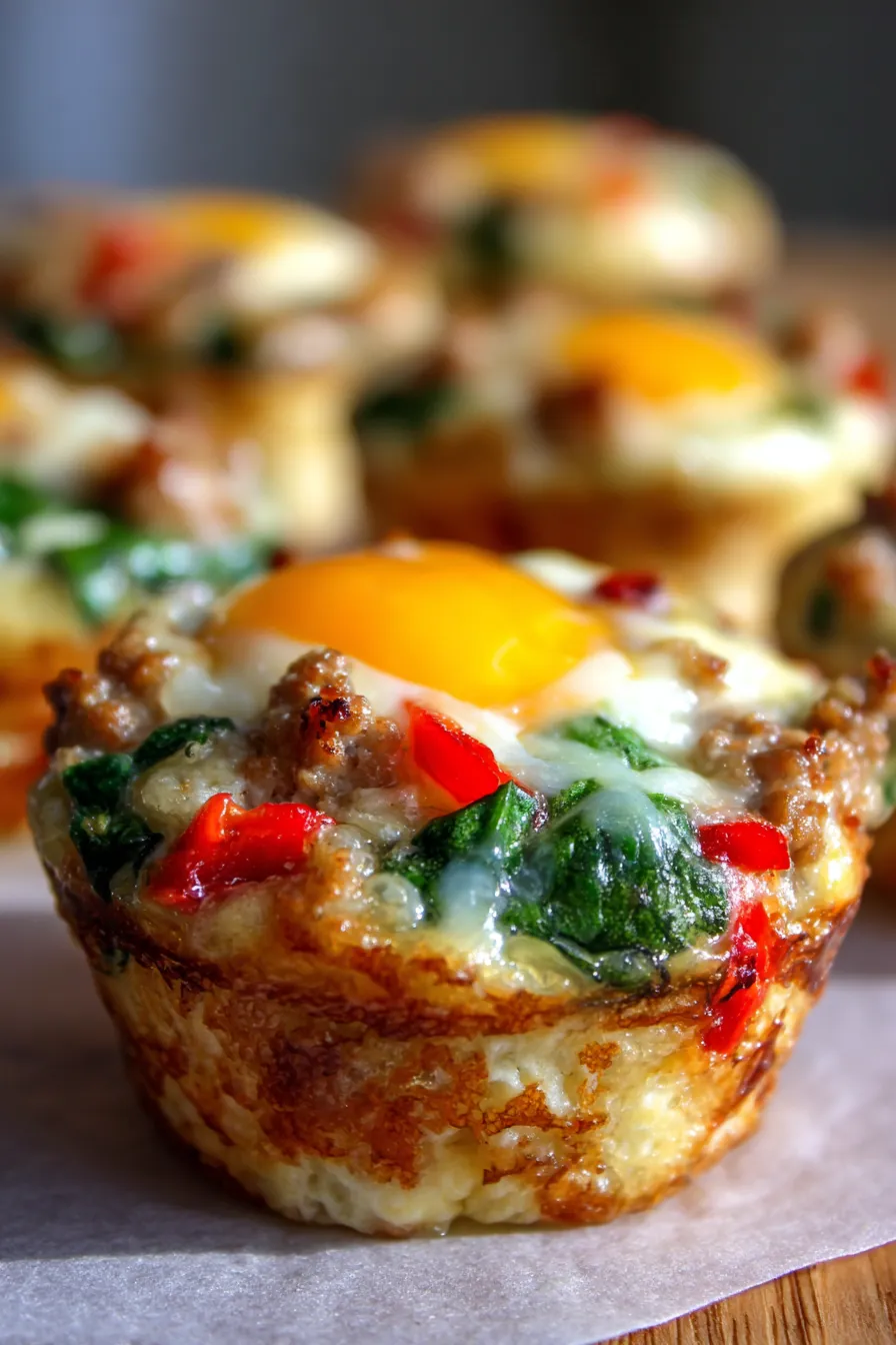 Protein-Packed Breakfast Egg Cups-ingredients-mise-en-place-overhead