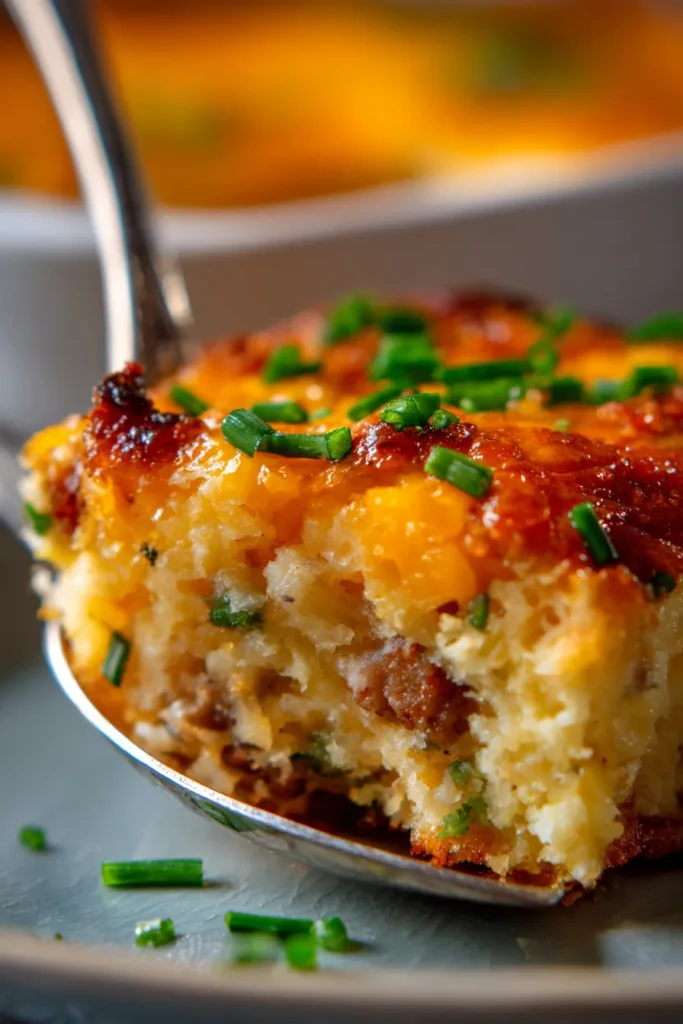 Make-Ahead Sausage Hash Brown Breakfast Casserole
