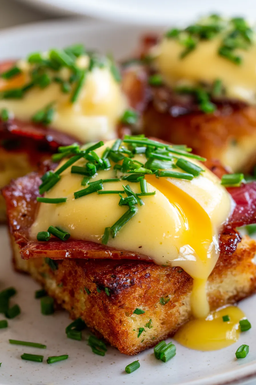 Simple Eggs Benedict Casserole-ingredients-prep-shot