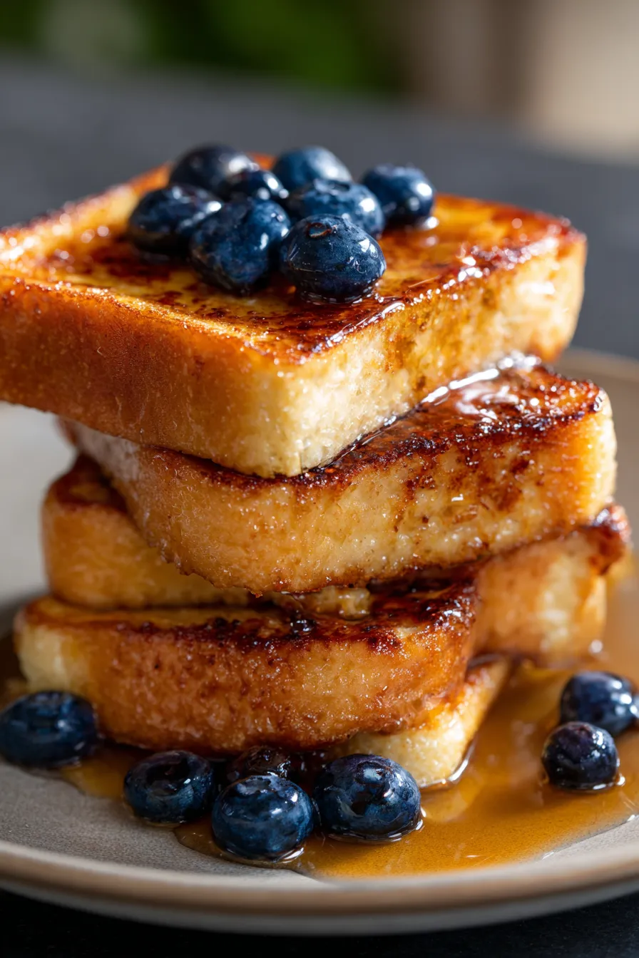 Simple French Toast Recipe-overhead-table