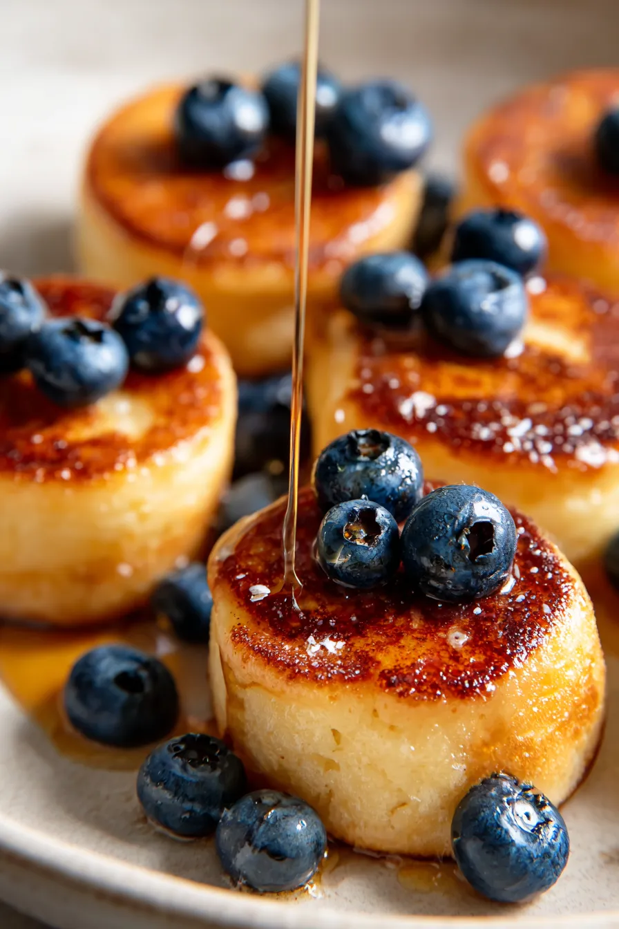 syrup drizzle pancake bites