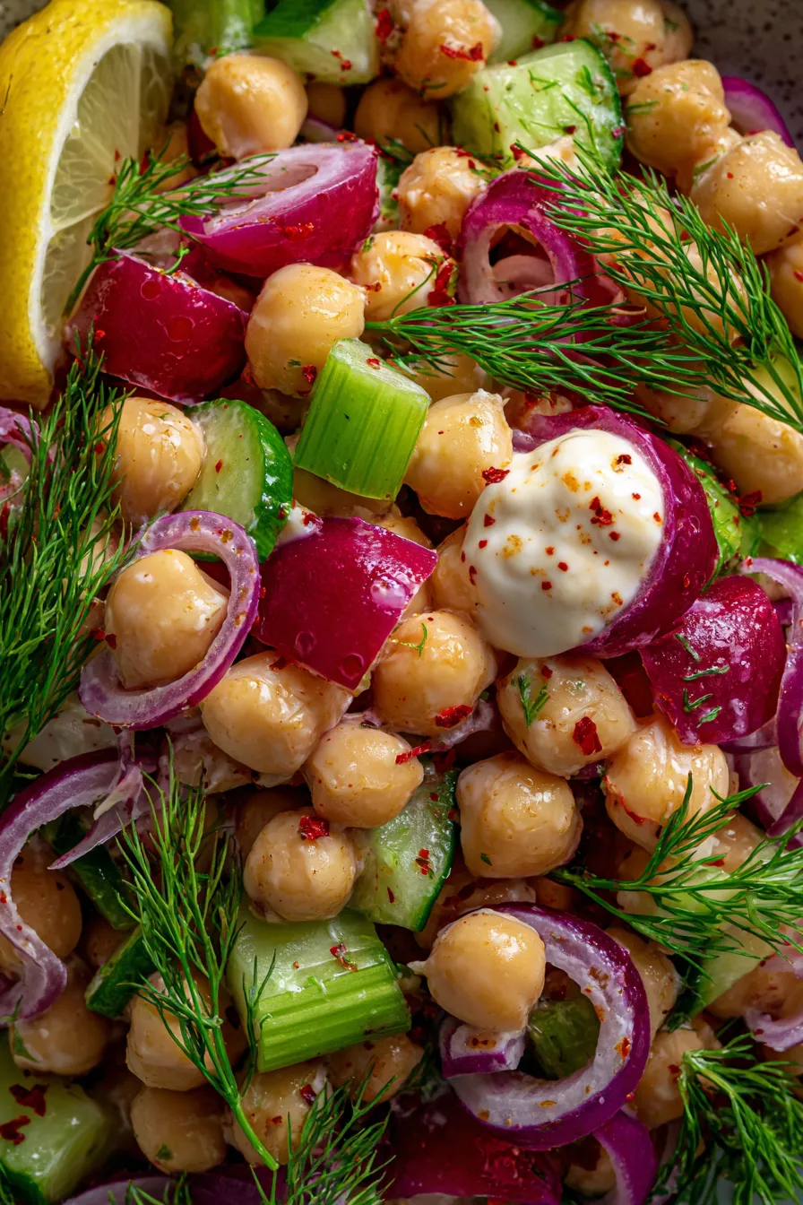 10-Minute Chickpea Salad | Healthy Breakfast-meal-prep-containers