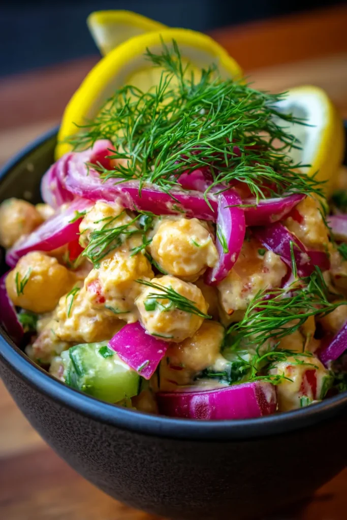 10-Minute Chickpea Salad: Quick, Healthy & Delicious Breakfast!