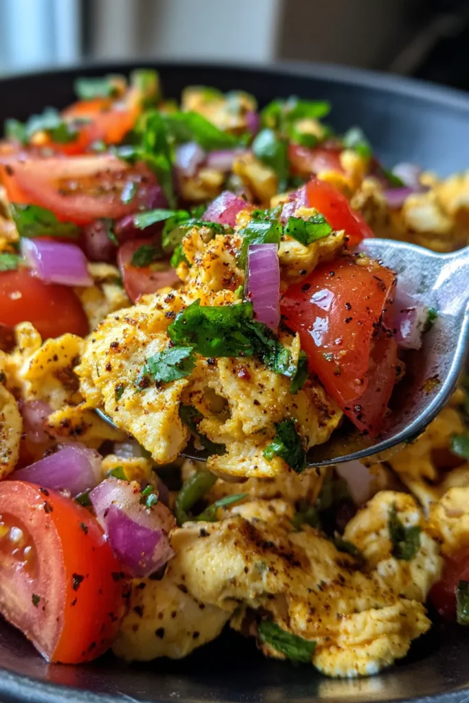 10-Minute Masala Egg Scramble | Easy Indian Breakfast Recipe