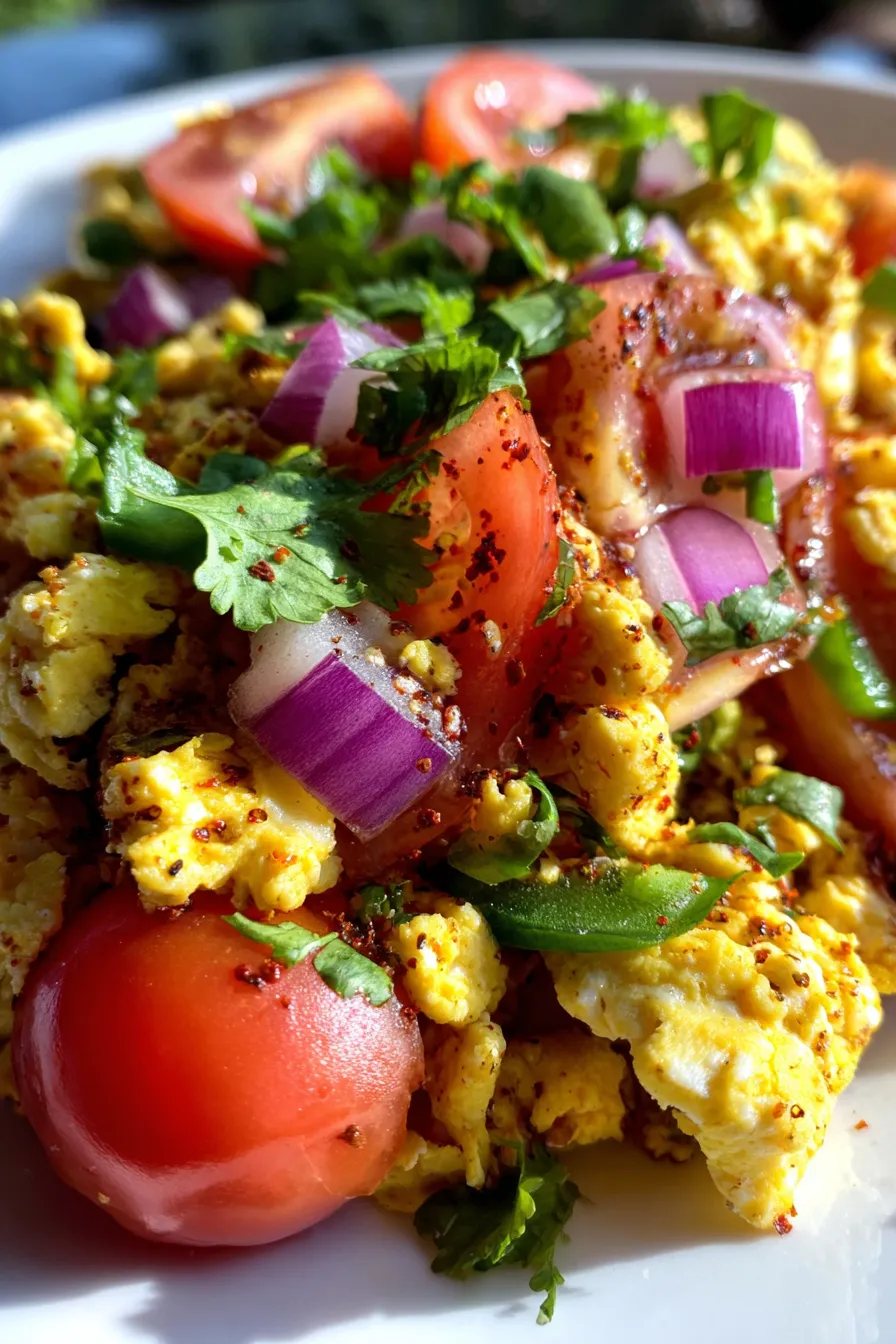 10-Minute Masala Scramble-ingredients-bowl