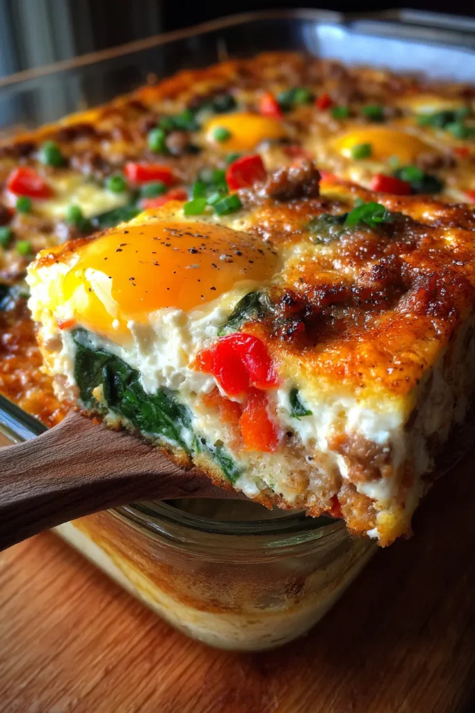 10-Minute Protein Packed Egg Bake: Easy Breakfast Casserole