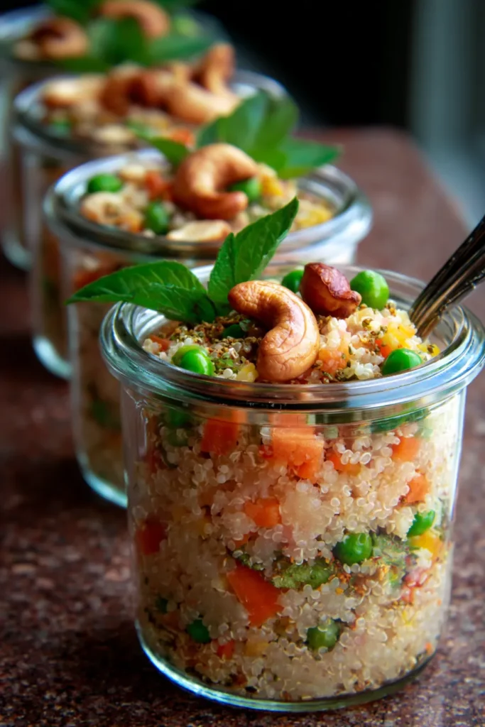 5-Day Upma Prep Jars | Easy Make-Ahead Breakfast Casserole