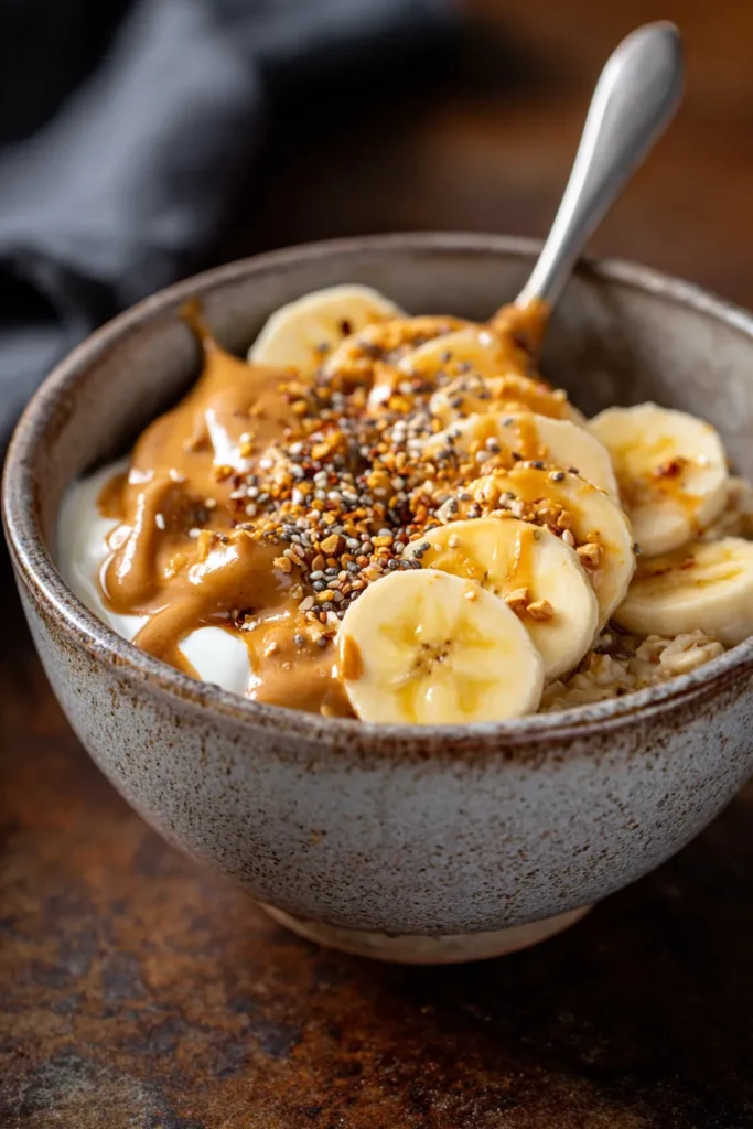 5-Minute Peanut Butter Oats: High Protein Breakfast for Busy Mornings
