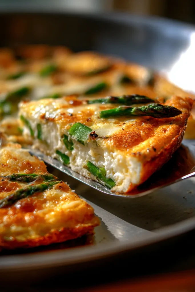 April Fresh Asparagus Frittata: Healthy Breakfast & Brunch Recipe