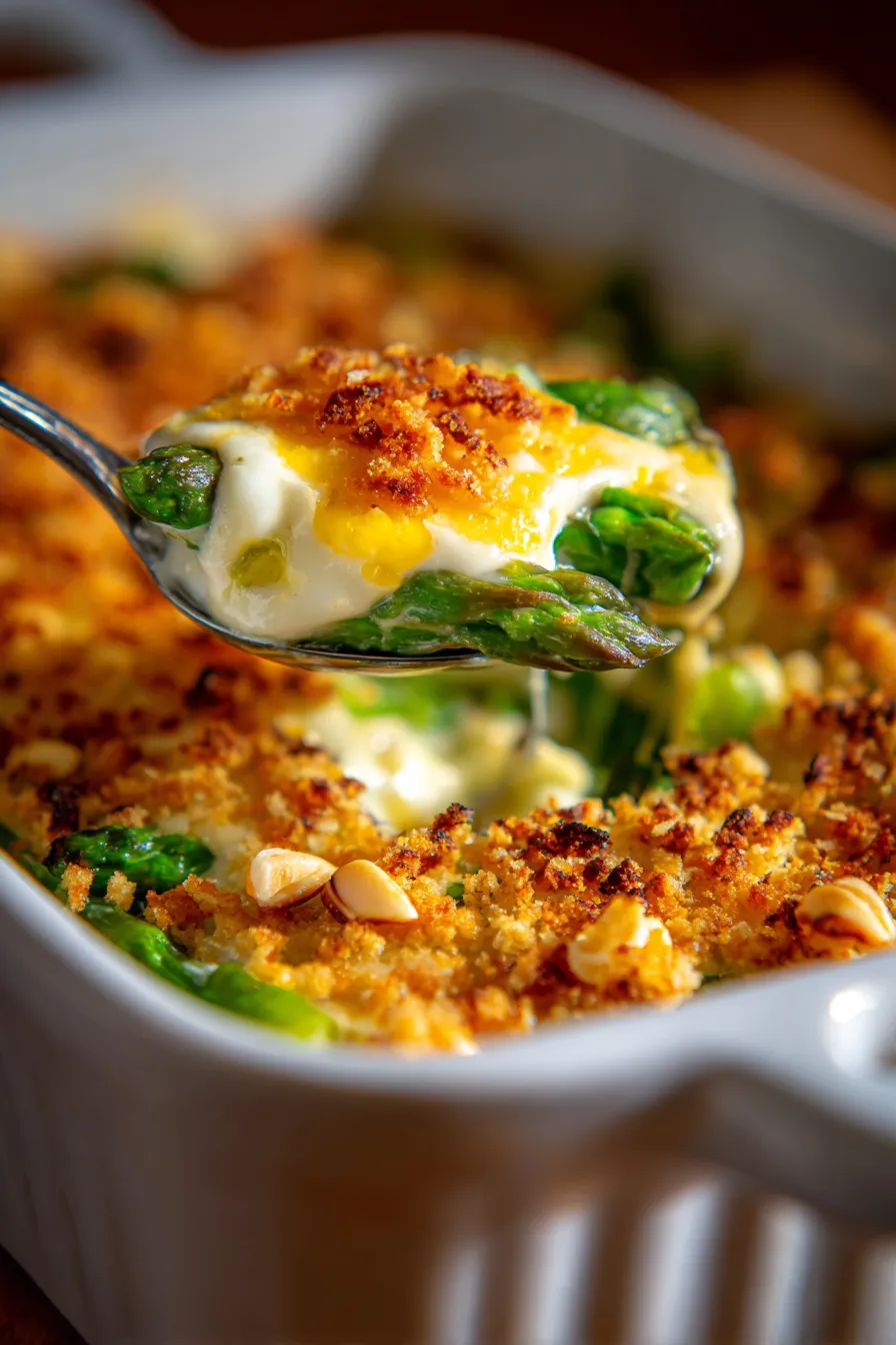 Asparagus Casserole-texture-closeup