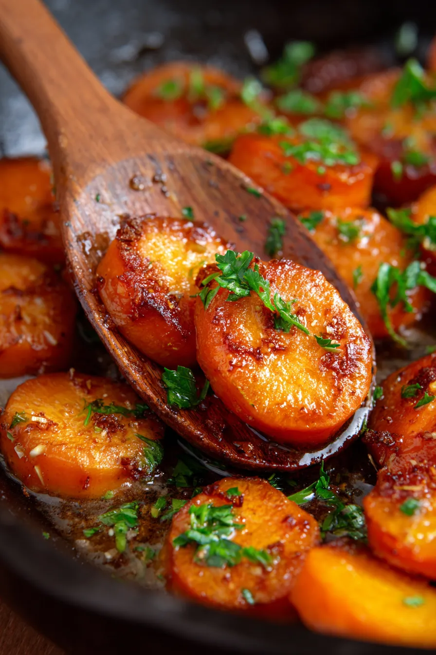 Baked Carrots with Brown Sugar-texture-closeup
