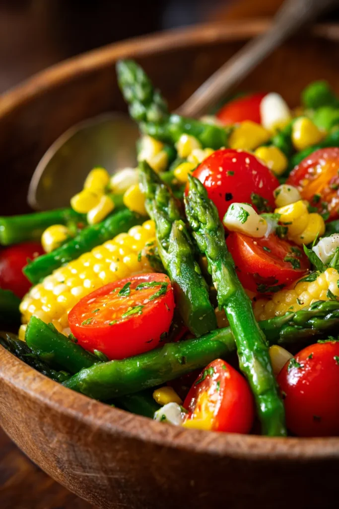 Zesty Asparagus & Summer Corn Salad – Easy Recipe!