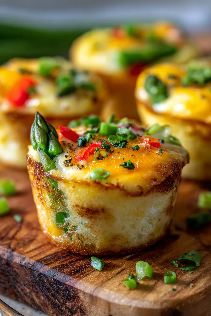 Breakfast Casserole individual portions top-down