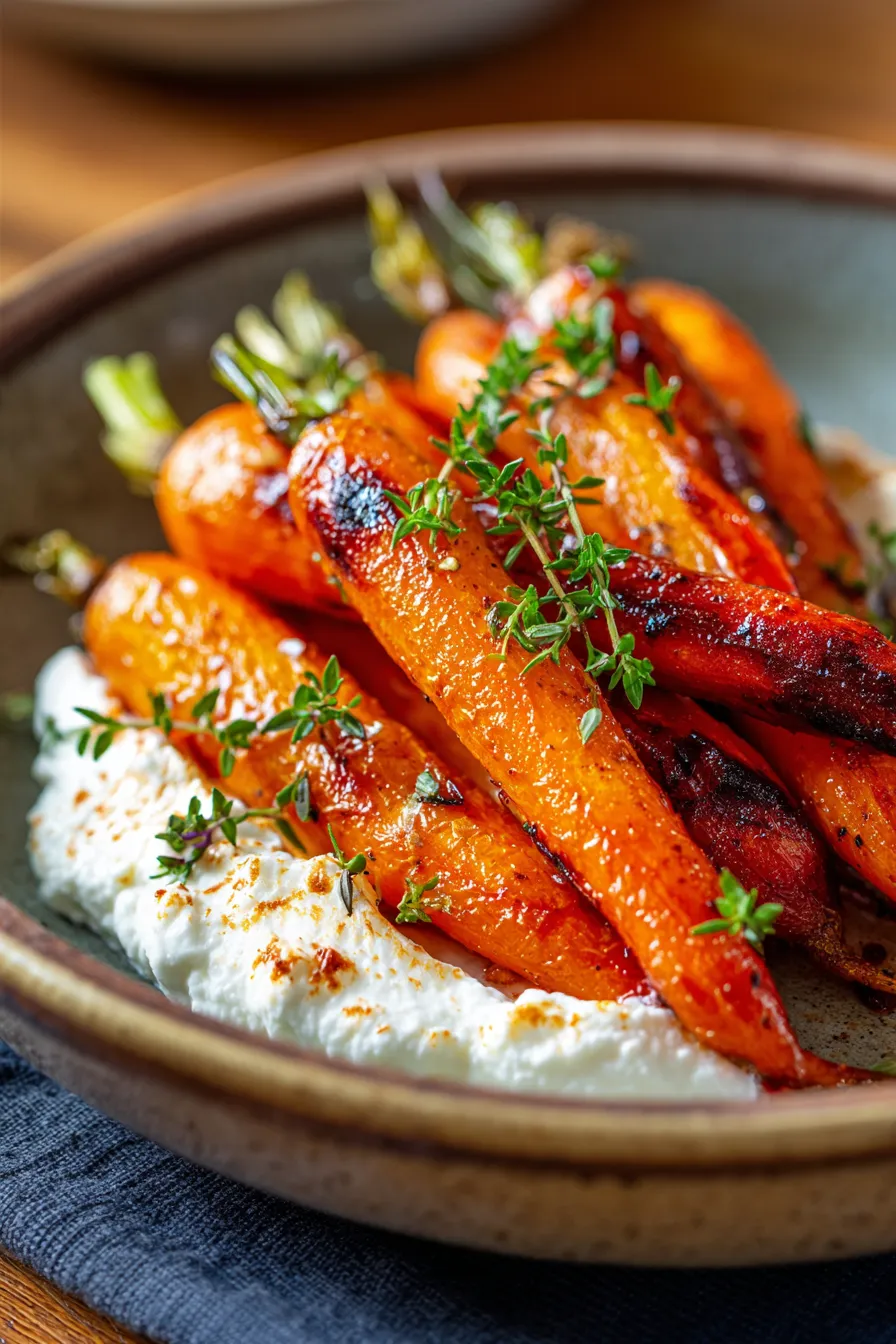 Caramelised Carrots and Feta-plated-gourmet