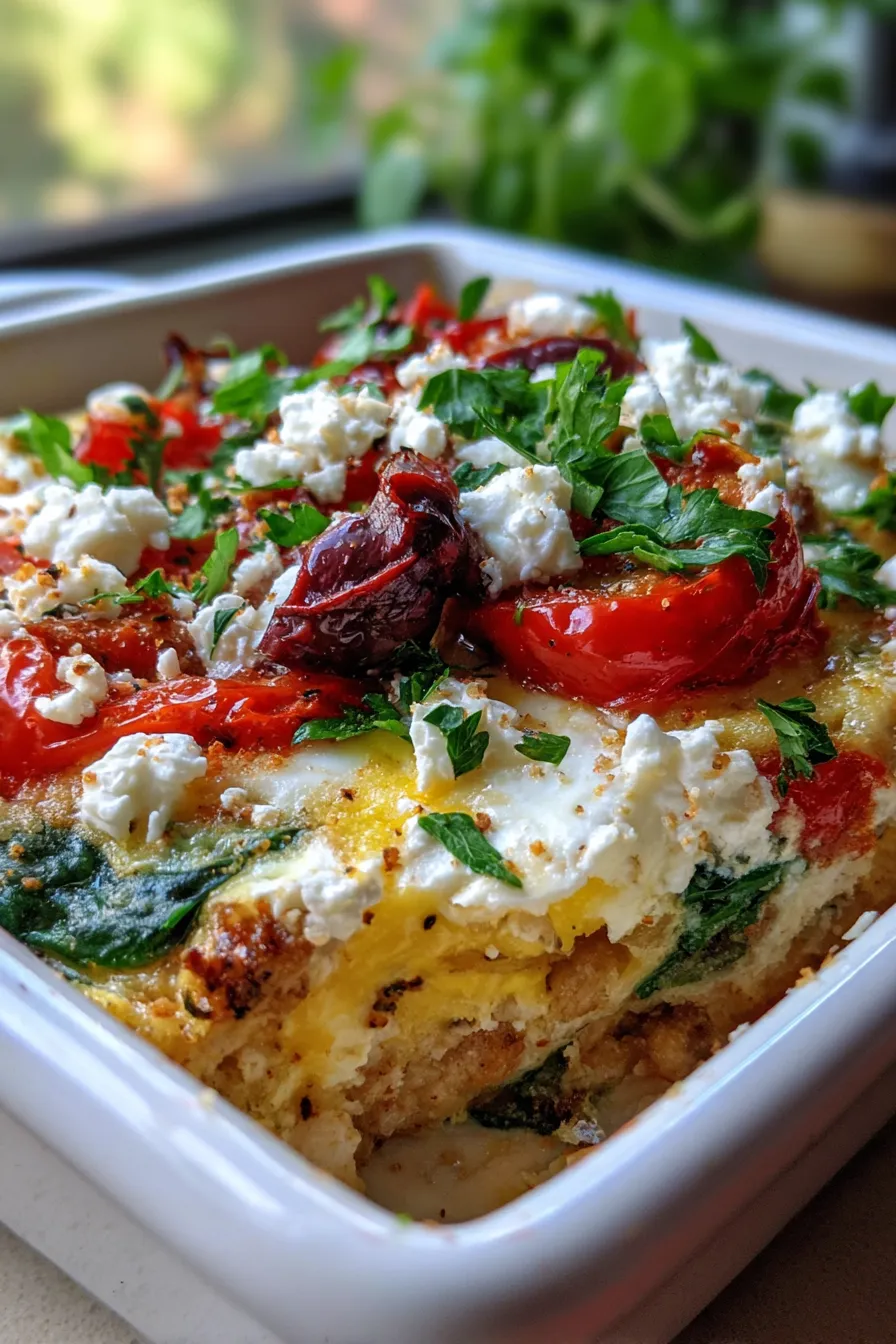 casserole baked dish closeup