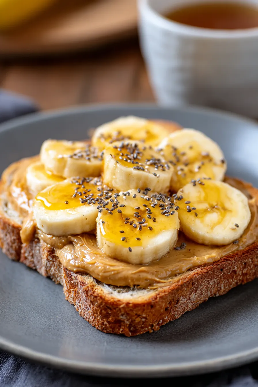 Clean Eating Peanut Butter Banana Toast-peanut butter-texture-closeup