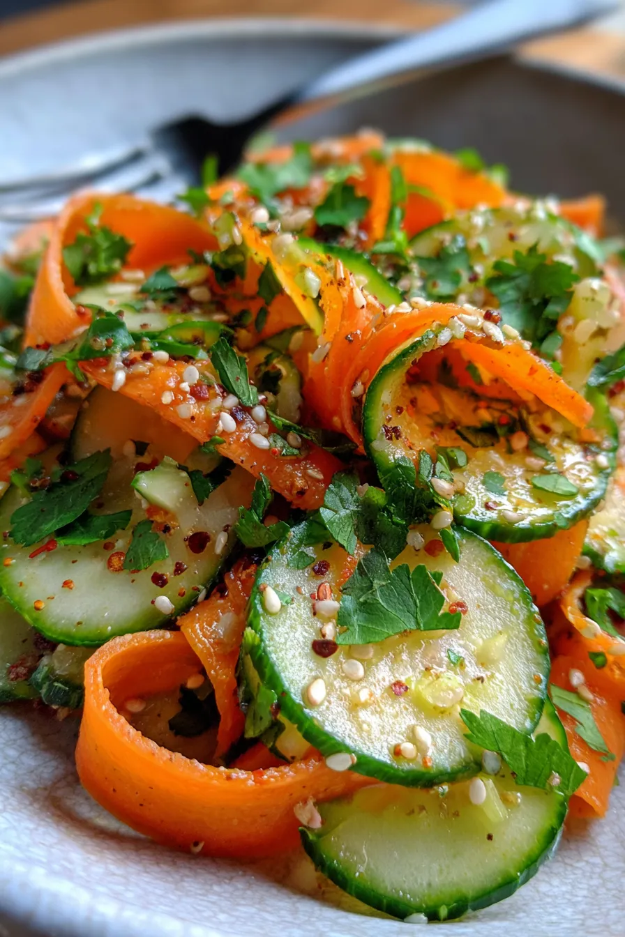 Crunchy Cucumber Carrot texture