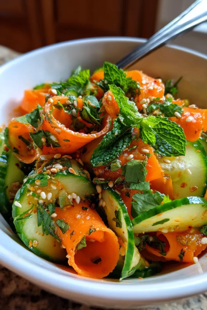 Refreshing Cucumber Carrot Salad: Easy & Healthy Side Dish!