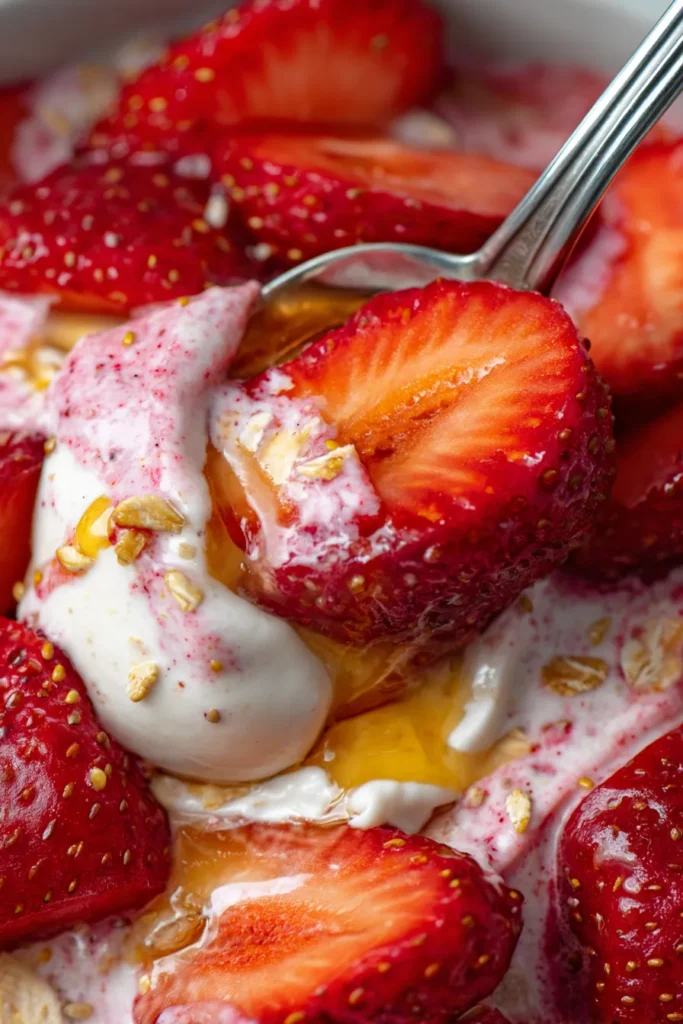 Sweet & Creamy Strawberry Overnight Oats: High-Protein Dream!